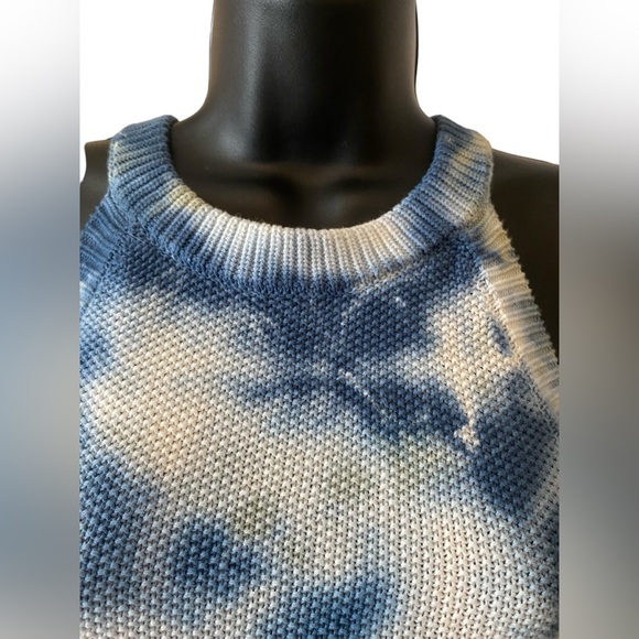 Threads 4 thought Maresia feather rib tank in tie dye blue & white NWT size S. - Picture 4 of 7